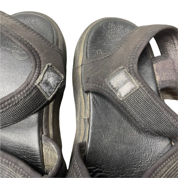 Dr. Martens Airwair Black Fabric/Leather Platform Sandals Unisex 9M/10WPre-Owned - Picture 2 of 12